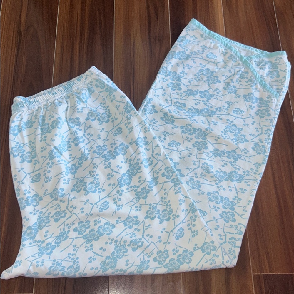 Large Green Cotton 100% cotton pajama pants